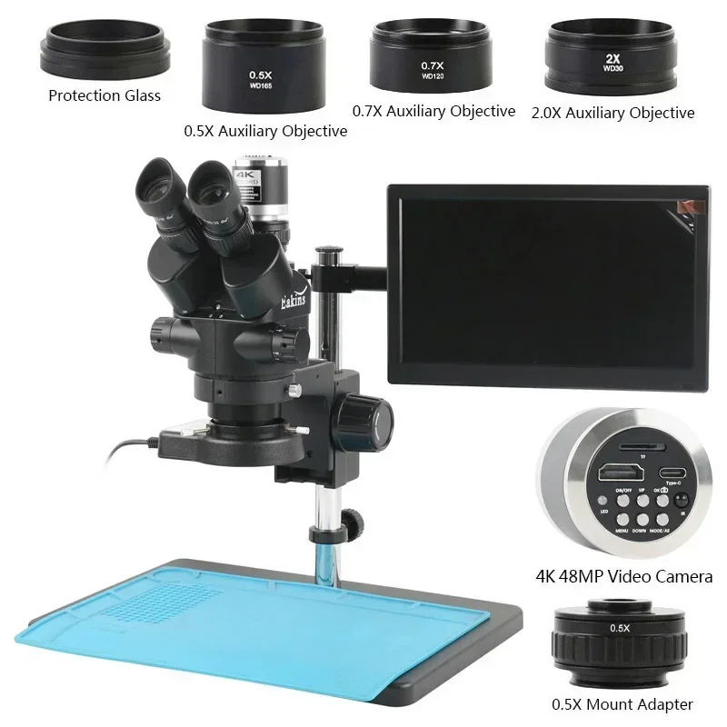 Digital Magnifier Reading - Simul Focal Trinocular Stereo Microscope 3.5X