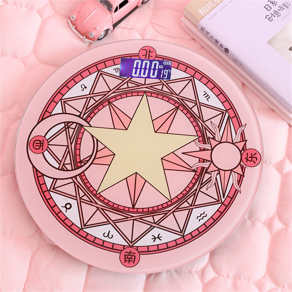 Body Fat Scale Smart - 2024 Cute Pink Magic Array Bathroom