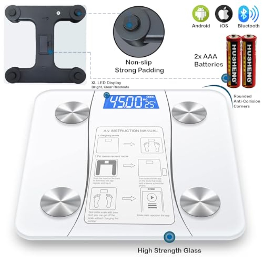 Smart Scale for Body Weight, D - Body Fat Scale Smart reseña y precio