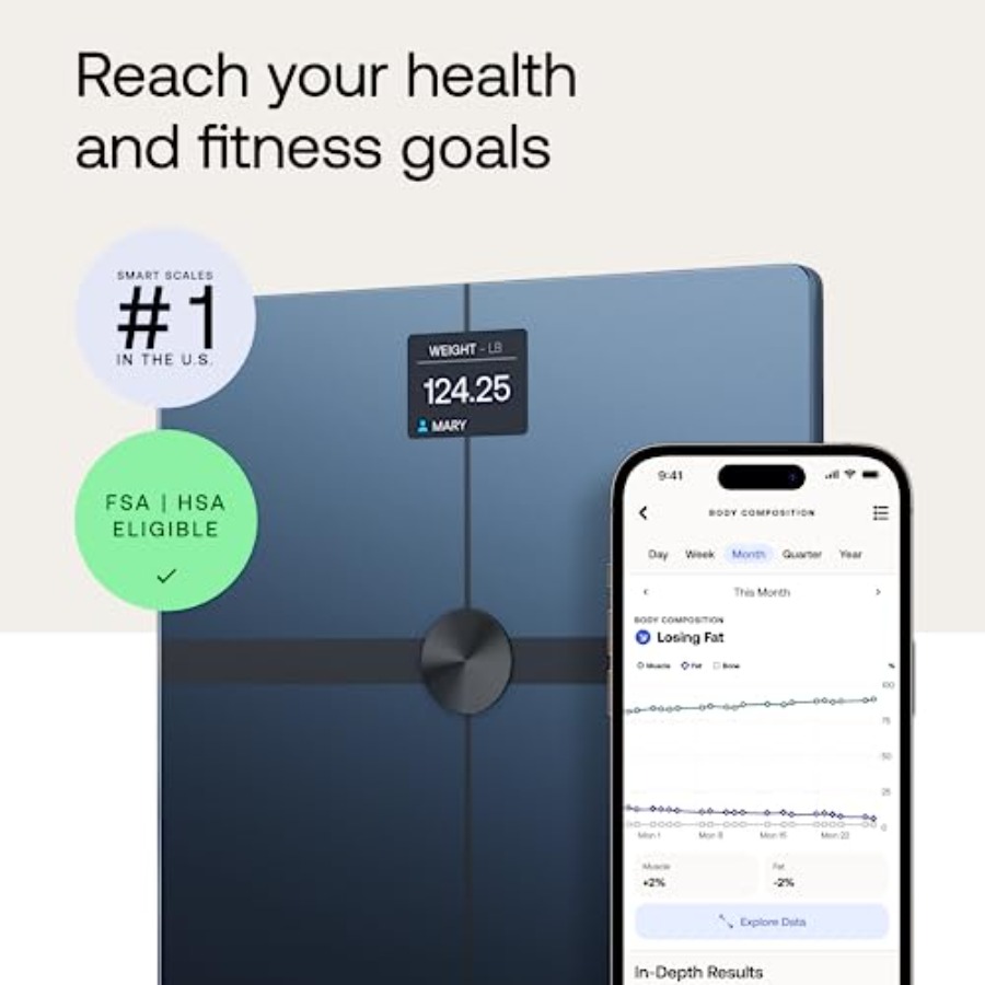 Body Smart scale for home bath - Body Fat Scale Smart reseña y precio