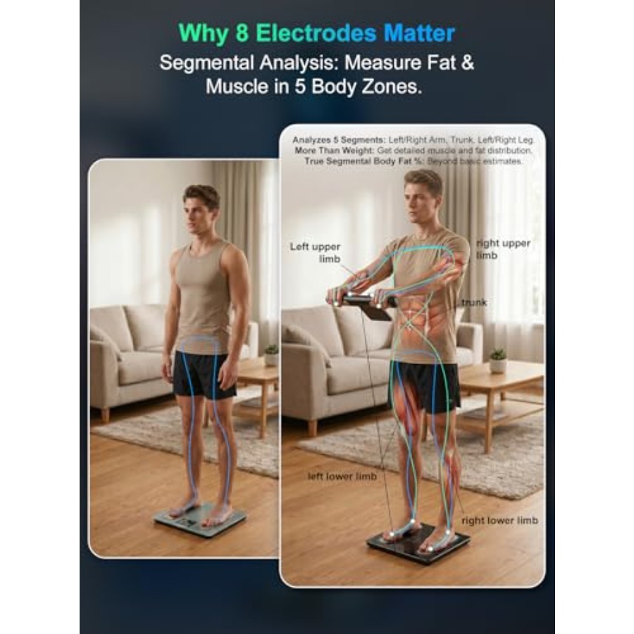 Smart Scale with Handle Displa - Body Fat Scale Smart reseña y precio