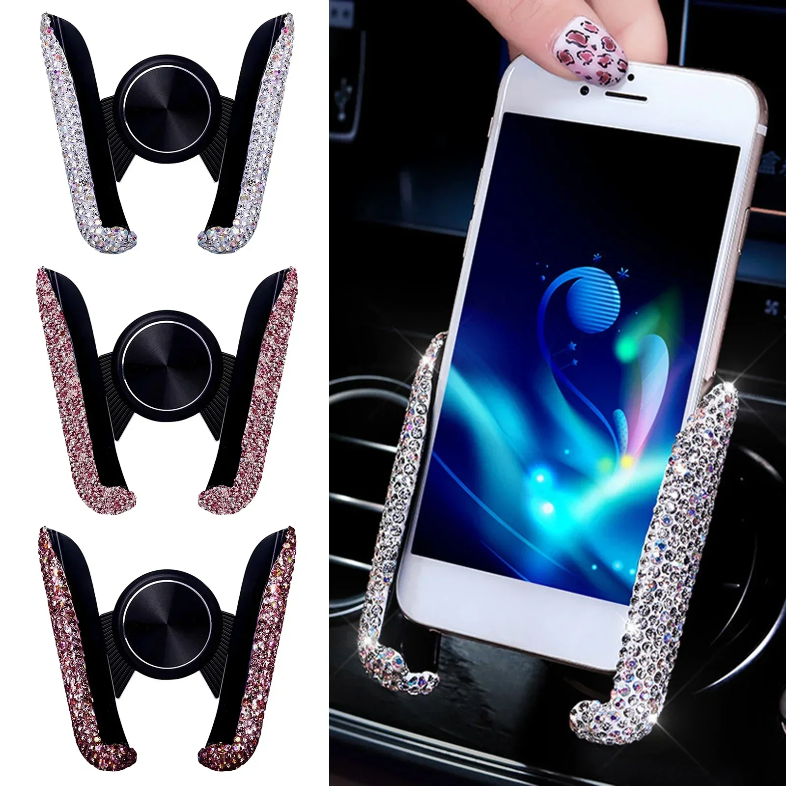NEW Car Phone Holder Diamond C - Mobile Electronics Gadgets reseña y precio