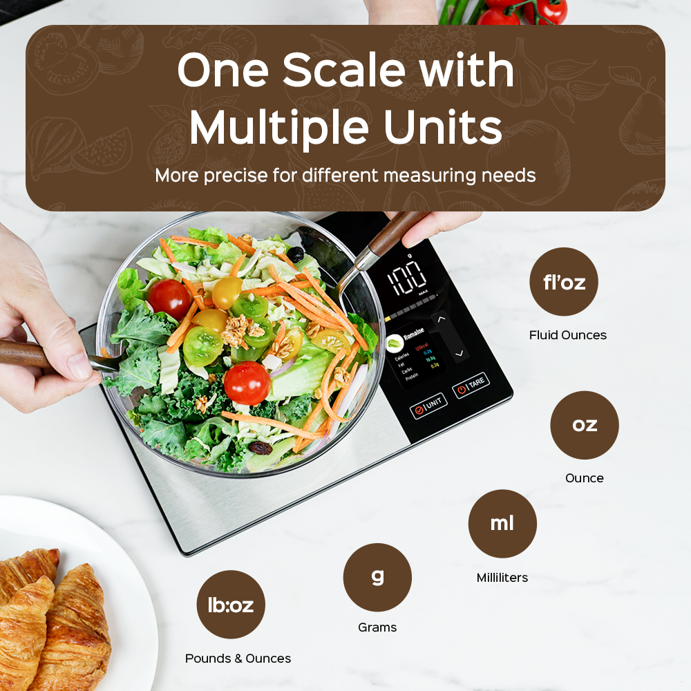 Smart Kitchen Scale Connects t - Body Fat Scale Smart reseña y precio