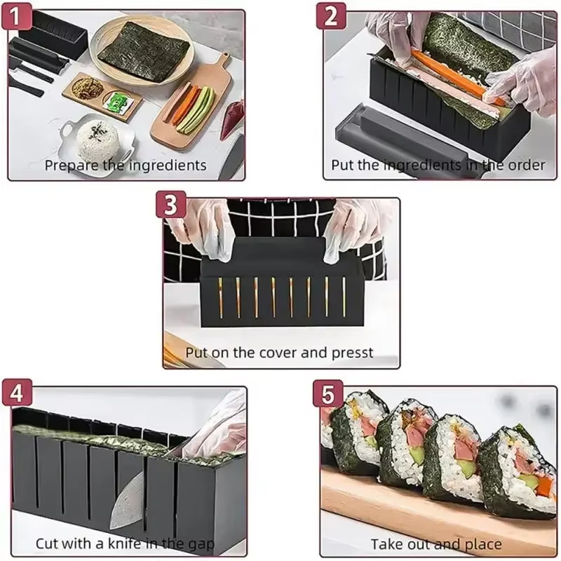 3Pcs/Set Japanese Sushi Maker  - Japanese Electronics Gadgets reseña y precio
