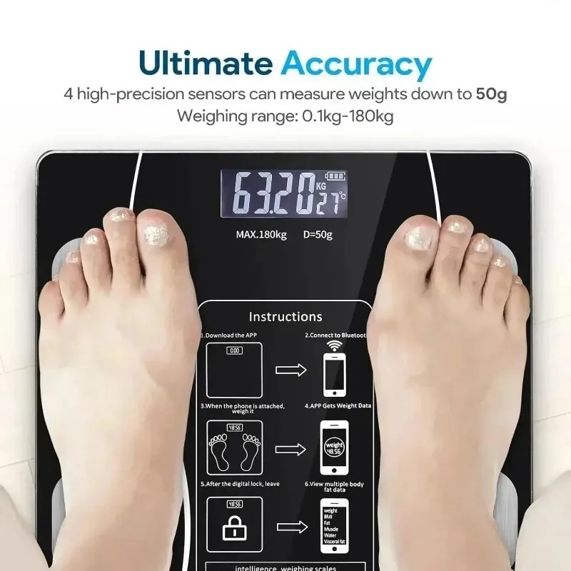 Intelligent body fat scale Wei - Body Fat Scale Smart reseña y precio
