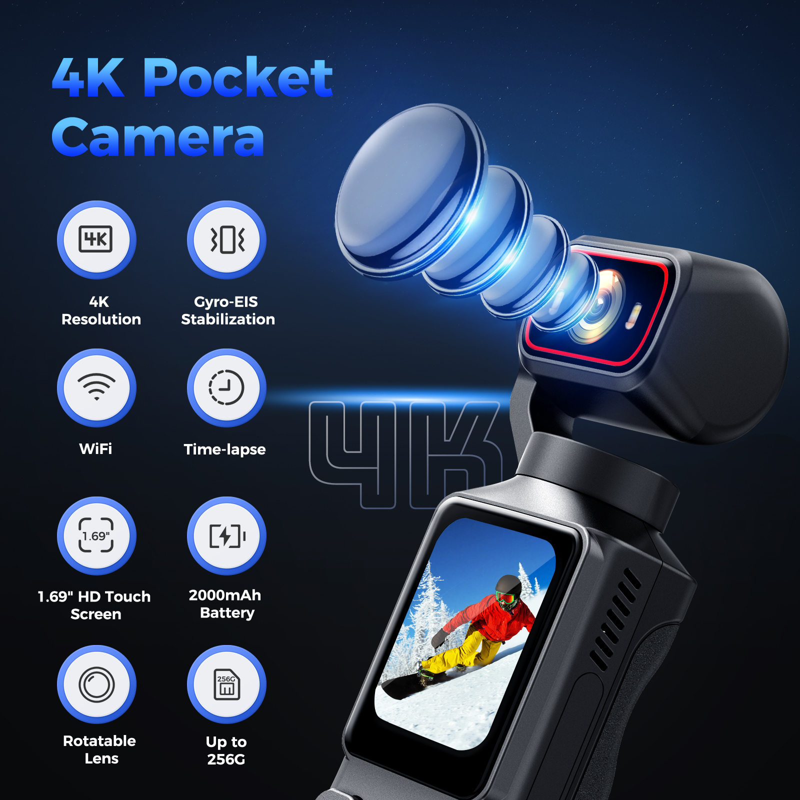 4K Action Camera WiFi 1.69 Inc - Action Camera 4K reseña y precio