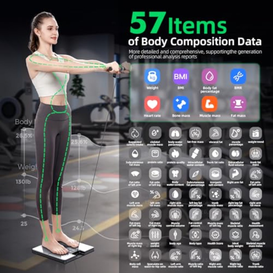 Smart Scale for Home Gym: 8-el - Body Fat Scale Smart reseña y precio