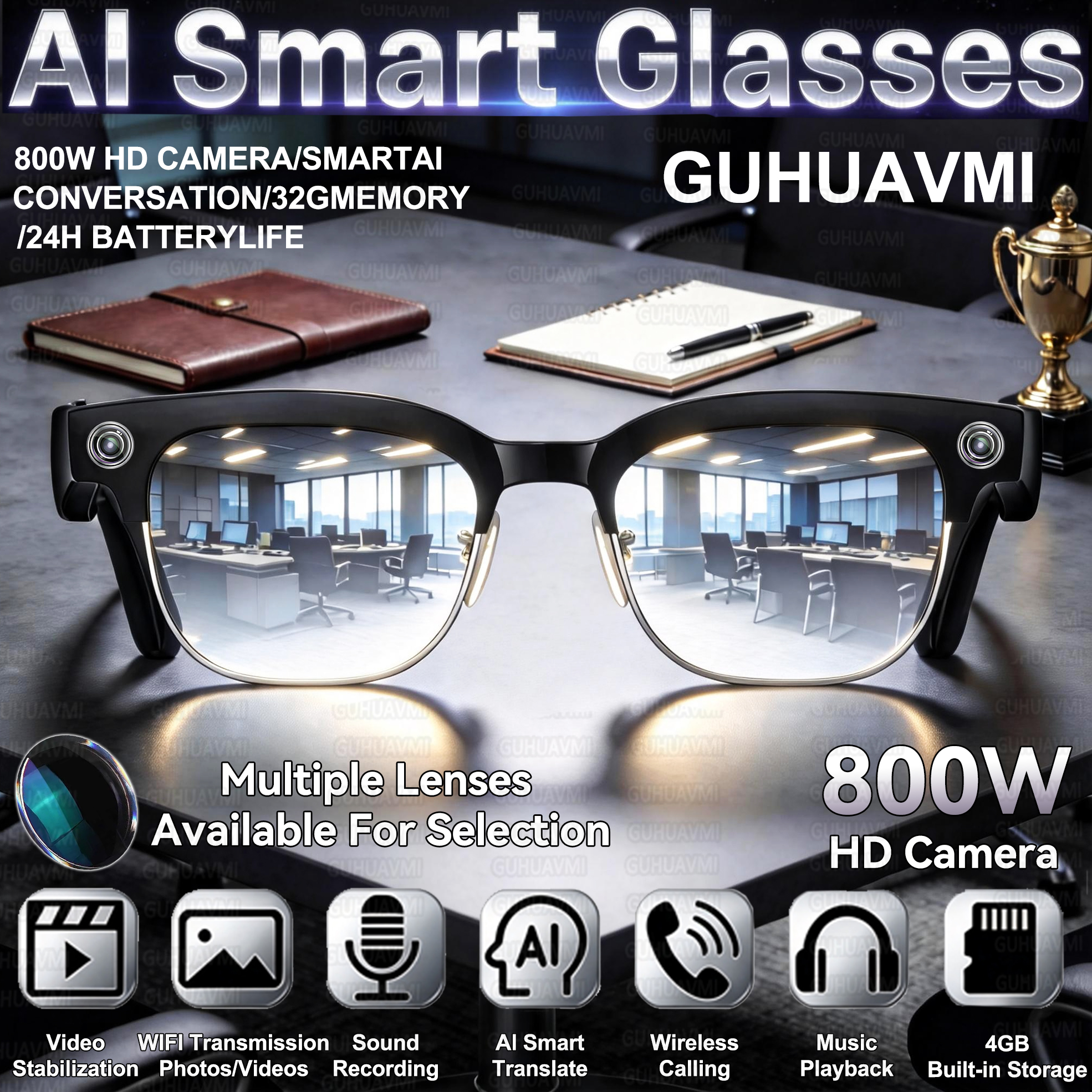 New HOT Business Smart Glasses - Action Camera 4K reseña y precio