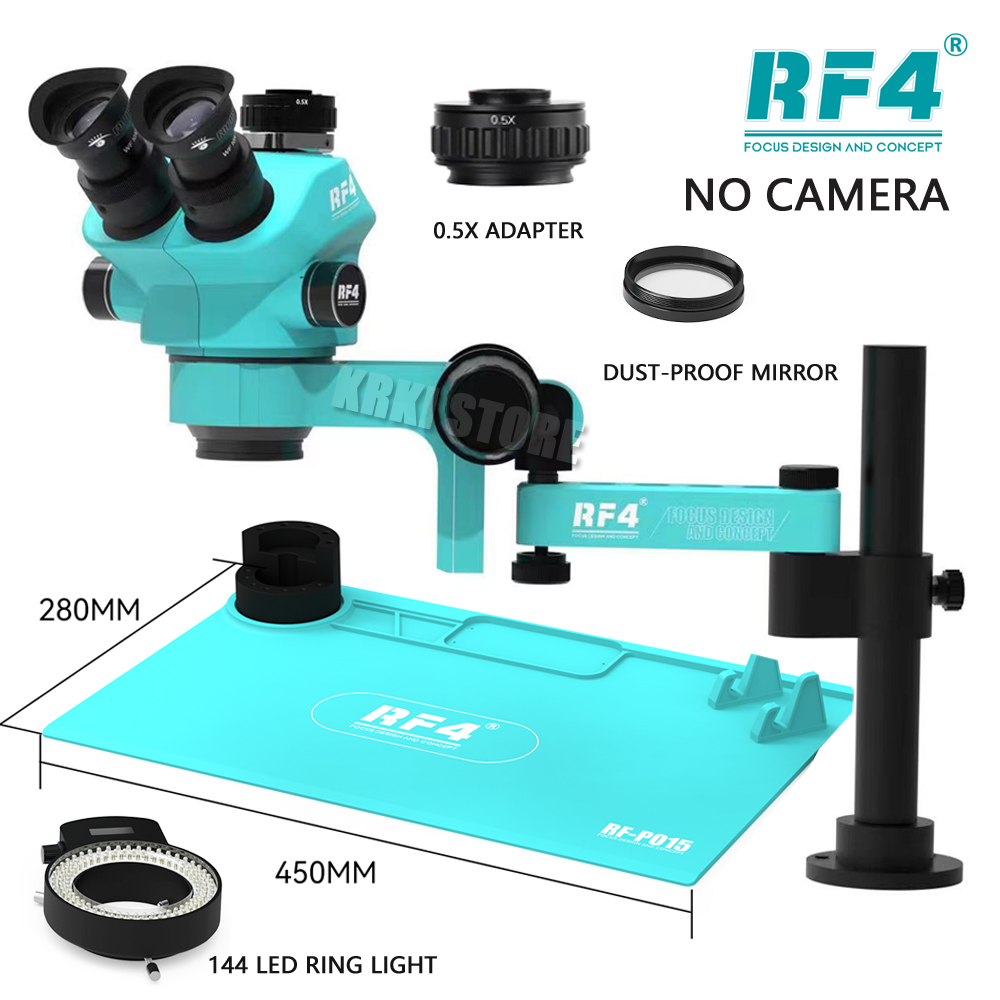 RF4 Trinocular Stereo Microsco - Digital Magnifier Reading reseña y precio