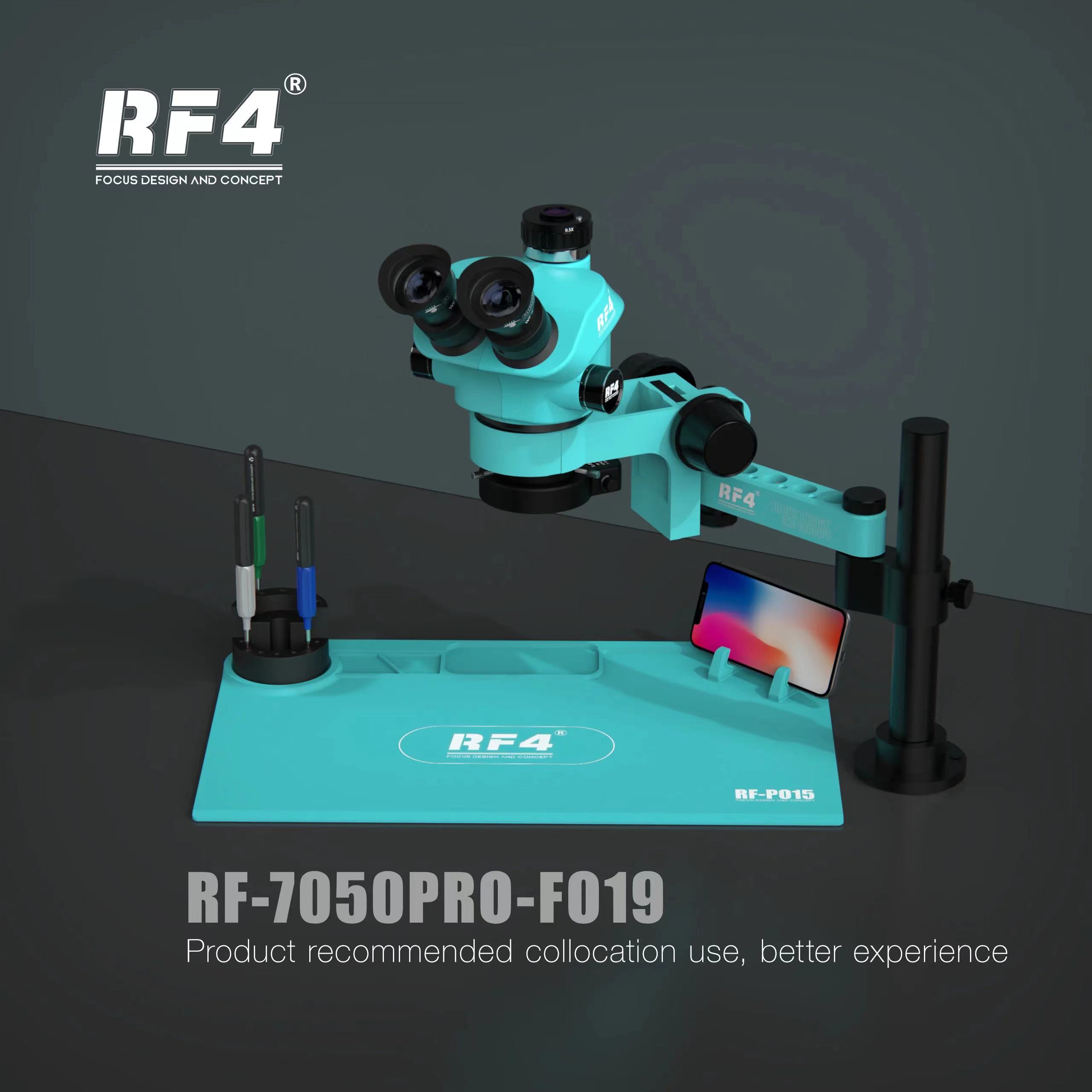 RF4 Trinocular Stereo Microsco - Digital Magnifier Reading reseña y precio